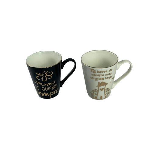 Taza Cerámica Oro Día de Las Madres Precio Mayoreo Regalo
