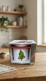 Taza Porcelana Árbol Navidad Fondo Blanco El Mundo De Sofía
