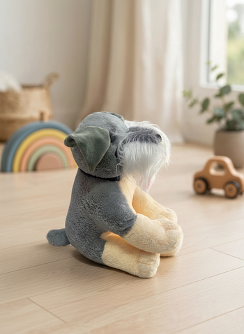Peluche Perro Rubén  mediano Schnauzer 40cm El Mundo De Sofia