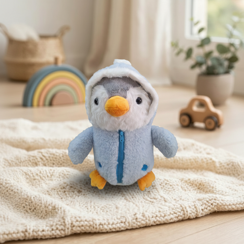 Peluche Pingüino con Chamarra Azul El Mundo De Sofía 33 cm