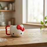 Taza  porcelana Kitty 3D Siglo XXI 354 ml