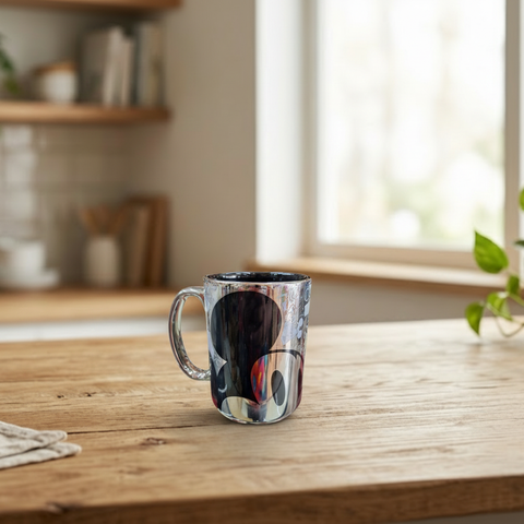 Taza  De Porcelana Mickey Siglo XXI 15 oz  Plateado