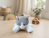 Peluche Gato Jack Mediano El Mundo de Sofia gris 50 cm