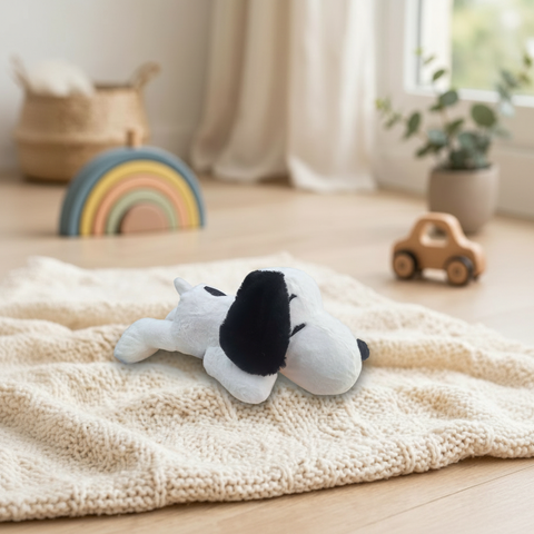 Peluche Snoopy Echado #2 El Mundo de Sofia blanco 84 cm