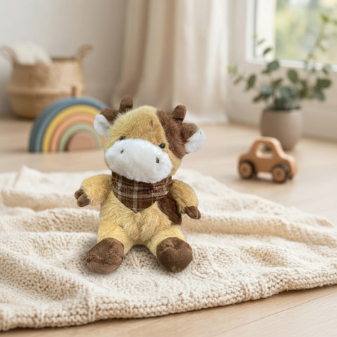 Peluche Vaca El Mundo De Sofia con Paliacate cafe 22cm