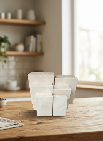 Caja El Mundo De Sofia Serie 6 pz regalo beige rectangular