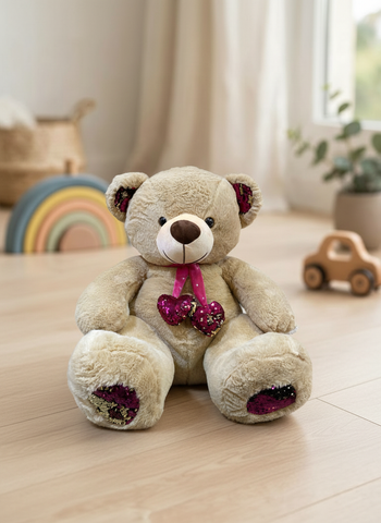 Peluche Oso Tedy Gigante C/C El Mundo de Sofia Cafe 80cm