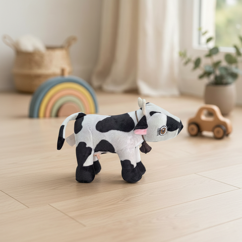 Peluche Vaca Lola El Mundo de Sofia 17cm Blanco Con Negro