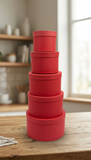 Caja El Mundo De Sofia Serie 5 pz De Regalo Circular Roja