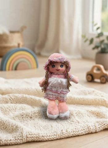 Muñeca Peluche El Mundo De Sofía 40 cm Rosa Lentejuela
