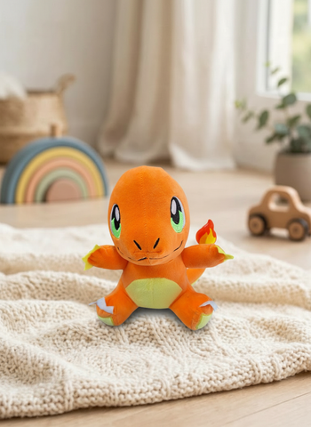 Peluche Charmander #1 El Mundo de Sofia 25cm anaranjado