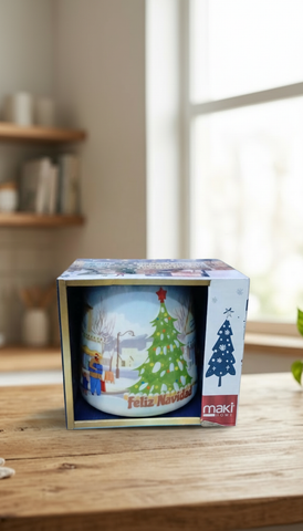 Taza Porcelana Árbol Navideño  Jumbo El Mundo De Sofia