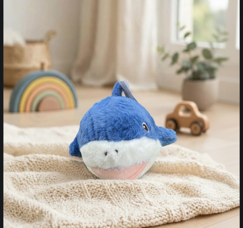 Peluche El Mundo De Sofia tiburon azul 33 cm