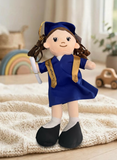 Peluche Sofía Niña Graduada Azul 40cm