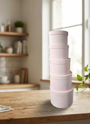 Caja El Mundo De Sofia Serie 5 pz Regalo rosa 31.5cm Circula