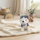 Peluche Husky Alaska El Mundo De Sofia 32 cm Gris