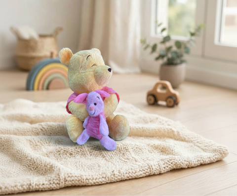 Peluche El Mundo De Sofía Winnie Pooh Amarillo Sentado