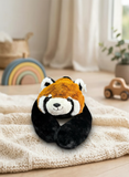 Peluche Panda Rojo Acostado  El Mundo De Sofia 70 cm