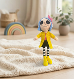Peluche Coraline El Mundo De Sofia 47cm Ojo Boton