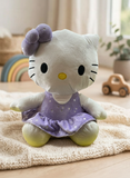 Peluche Kitty Mediana Morado El Mundo de Sofia 37cm