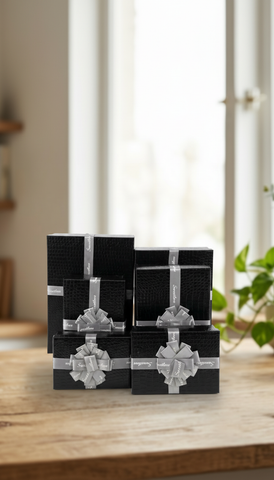 Caja de regalo El Mundo De Sofia 6 pz negro Rectangular