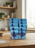 Caja El Mundo De Sofia 10 pz regalo Azul rectangular