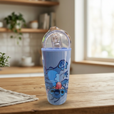 Termo Siglo XXI Stitch doble pared 500 ml azul acero