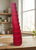 Caja El Mundo De Sofia serie 10 pz regalo rojo 28 cm bote.