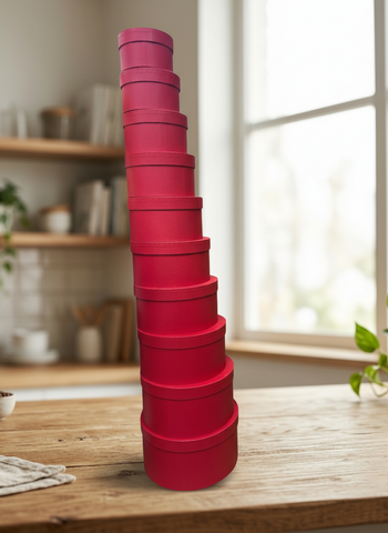 Caja El Mundo De Sofia serie 10 pz regalo rojo 28 cm bote.
