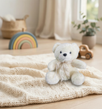 Peluche El Mundo De Sofia beige Sentado Con Moño Beige
