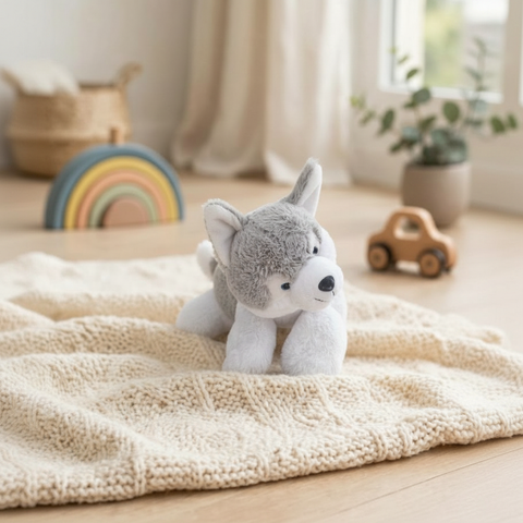 Peluche Lobo Rolling Grande El Mundo de Sofia gris 95 cm