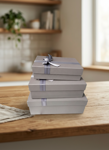 Caja de regalo El Mundo De Sofia, gris, serie  3 pz