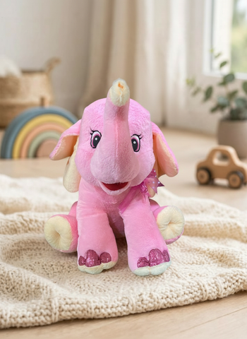 Peluche Elefante Many Gigante El Mundo de Sofia Rosa 55cm
