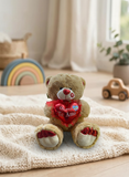 Peluche Oso Israel Grande C/C El Mundo de Sofia Cafe 70cm