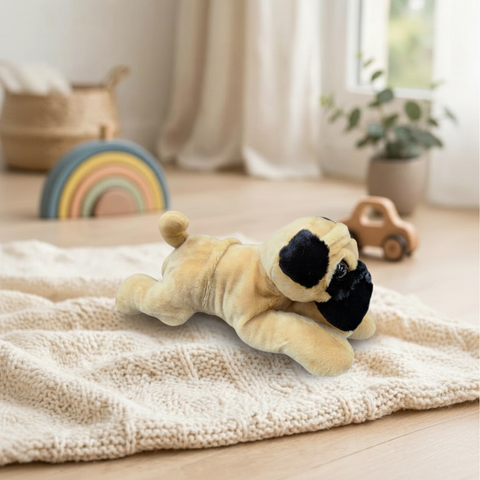 Peluche Perro Pug El Mundo De Sofia Hipoalergénico 33cm