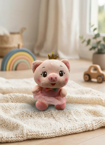 Peluche Cerdita con Vestido Rosa 21cm El Mundo de Sofia