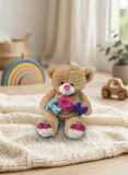 Peluche Oso TQM Grande Lentejuela El Mundo de Sofia café 70 cm