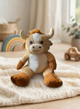 Peluche Toro Tik Tok #3 El Mundo de Sofia beige 80 cm