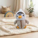 Peluche Pingüino con Chamarra cafe  El Mundo De Sofía 33 cm