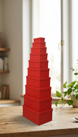 Caja de Regalo El Mundo De Sofia rojo 37.5 cm 10 pz