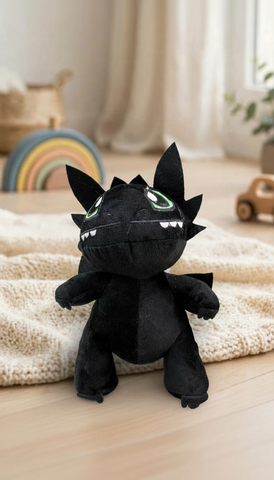 Peluche Chimuelo  #0 El Mundo De Sofia negro 23 cm