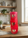 Caja de Regalo El Mundo de Sofia 3 pz Rojo redonda