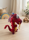 Peluche Mushu El Mundo de Sofia Personaje rojo 50cm # 3