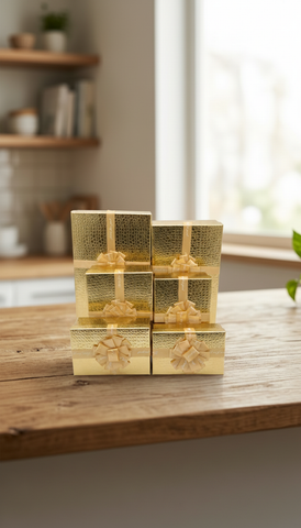 Caja de Regalo El Mundo de Sofia Serie 6 pz 32 cm dorado