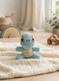 Peluche El Mundo De Sofia Squirtle azul 22cm Sentado