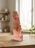 Caja El Mundo de Sofia 10 pz regalo rosa dorado 37.5