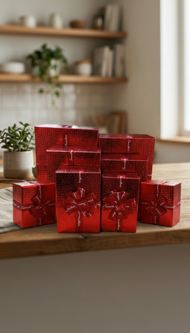 Caja de Regalo El Mundo de Sofia Serie 6 pz 32 cm Roja
