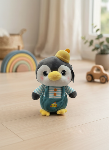 Peluche Pingüino El Mundo De Sofía con Overol 23cm