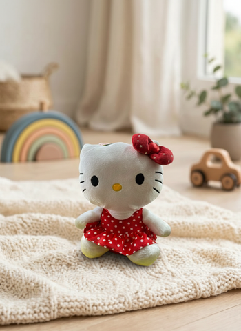 Peluche Kitty Mediana Rojo El Mundo de Sofia 37cm