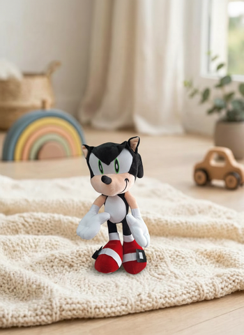Peluche Sonic Negro #1 El Mundo De Sofia 30cm